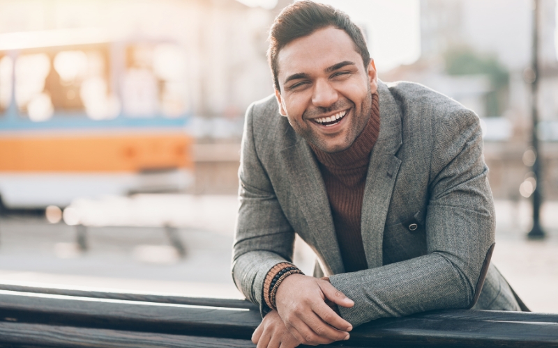happy man smiling happy man smiling